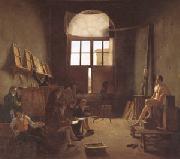 Interior of the Studio of David (mk05) Leon-Matthieu Cochereau